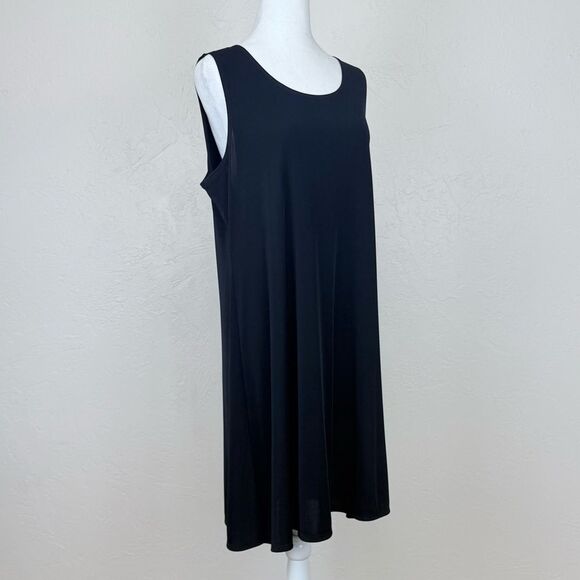 Chico’s Easy Wear Black Jersey Tank Dress Size 2 / US L - Picture 2 of 12